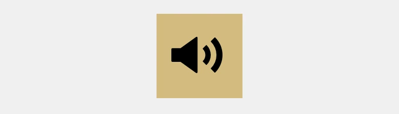 Ein Lautsprecher-Symbol