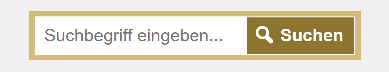 Das Suchfeld der Webseitensuche